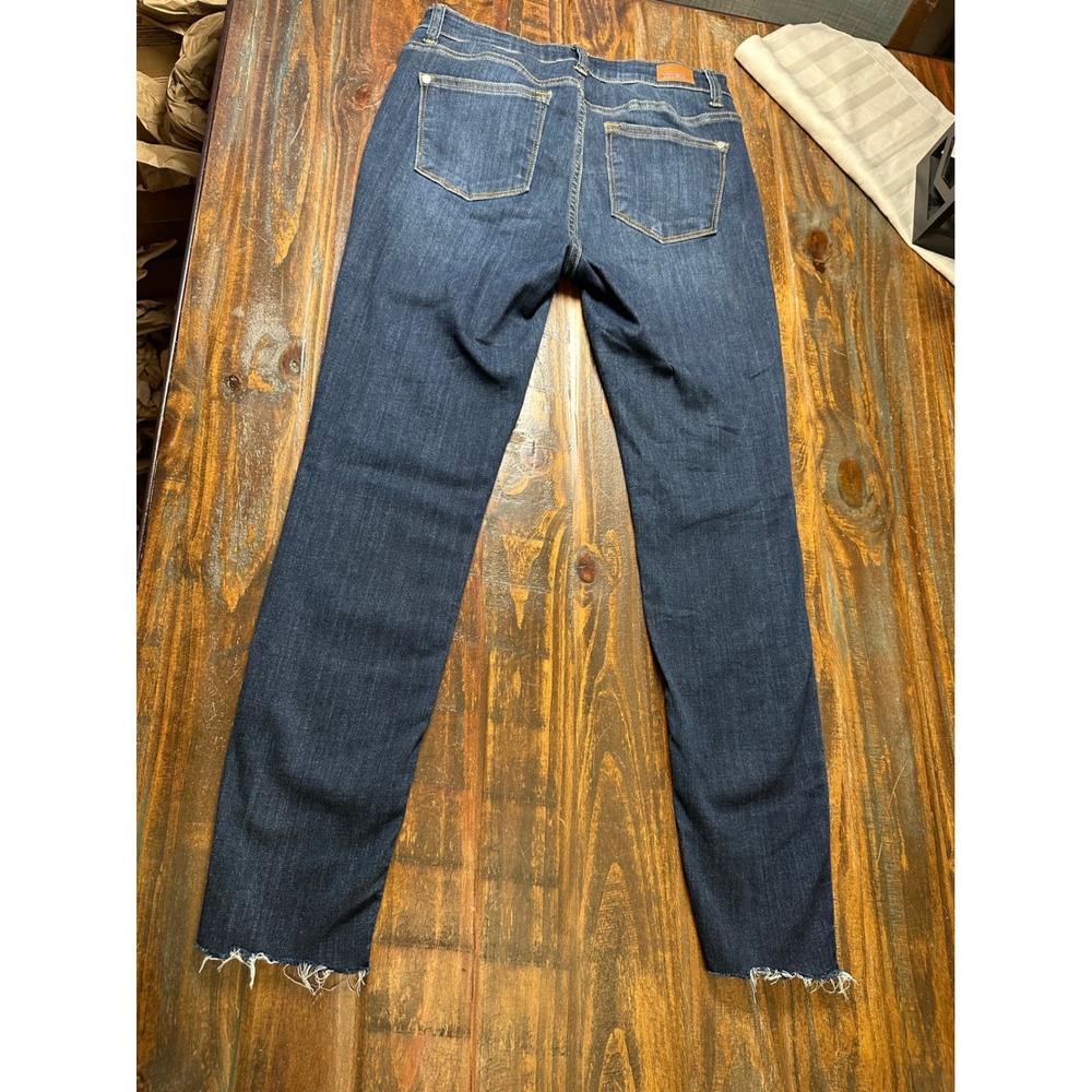 Judy Blue Skinny Fit Dark Wash Raw Hem High Rise Jeans JB82201DK Size 7 28 - Picture 9 of 11